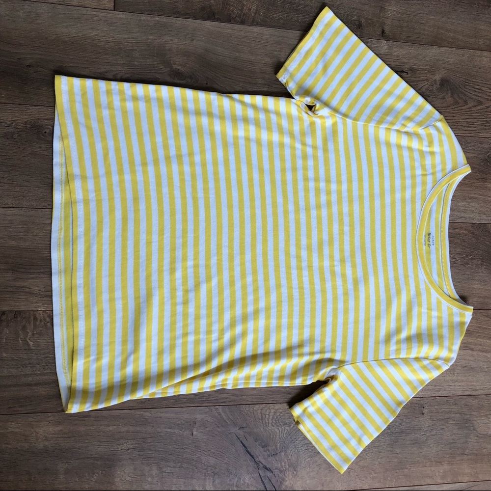J Crew Yellow Striped Ter